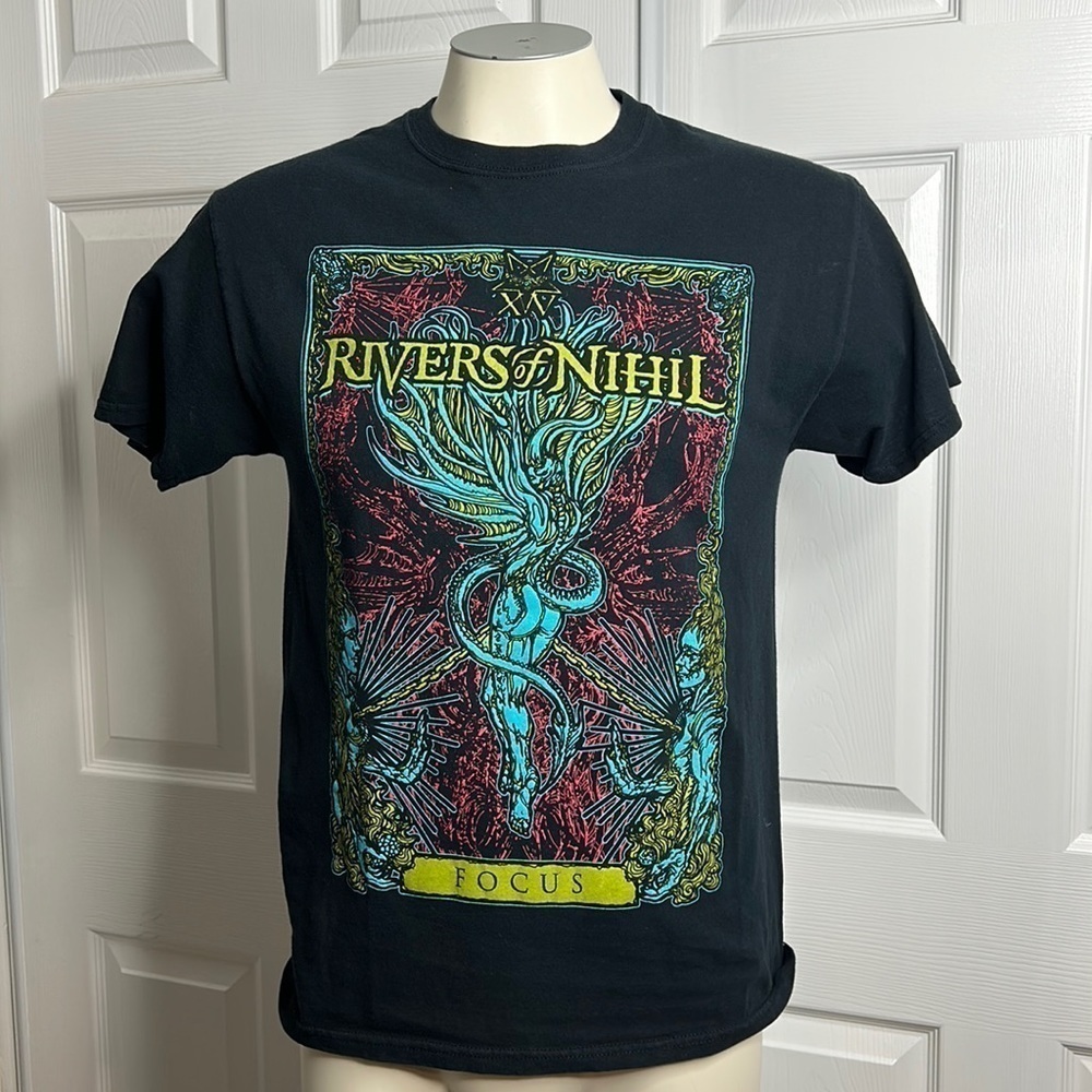Rivers Of NIhl Back Band Music T Shirt Short Sleeve M